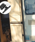 Rv Side Mount Push To Open Latch Set For Camper Cabinets And Drawer Doors Easy Install Durable ABS RV Hardware on RV cabinet