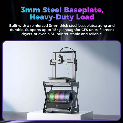 Space Saving Dual Layer 3D Printing Workstand With Pull Out Shelves, 15kg Per Layer, Metal Damping Slides, 3D printer setup