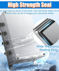 Weatherproof Junction Box For Wall Mount Tough As Nails Built To Last Heavy Duty 304 Stainless Steel Enclosure With Cable Glands