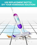 Leak Resistant Refillable Bottle For Swiffer Power Mop 720 ML No Fuss Fit Grab And Go Spill Proof Refills Easy To Use Cuts Down Refills Durable BPA Free Container For Cleaner Mopping, refill bottle in mop handle