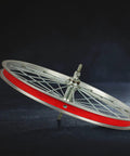 Red 18Mm Rim Tape Liner For 16 Inch Through 29 Inch Bikes, Tire Liner Rim Strip on bicycle wheel against dark background
