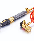 Self-Lighting Hand Torch Kit For HVAC And Plumbing, Air Acetylene Compatible With Propane, with hose and valved nozzle