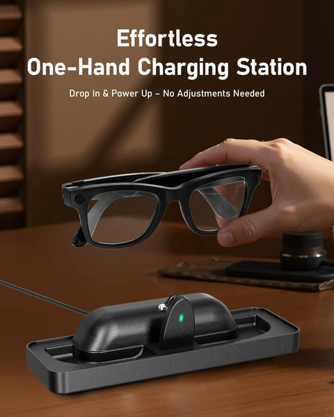 Charging Dock For Meta Smart Glasses Gen 1 And Gen 2 Fast Charger Station with LED Indicator for Ray Ban and Oakley use
