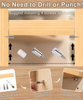 Instructional image for 50 Pcs Heavy Duty Cabinet Shelf Support Pegs With Non Slip Silicone Sleeves And No Fuss Install showing installation steps.