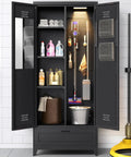 Beefy Steel Garage Storage Cabinet With Adjustable Shelves And A Drawer For Tools And Vacuum Storage Built For Tough Jobs