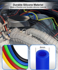 Ford 8mm Vacuum Line Kit For F150 1992 1993 1994 1995 1996 5.0 5.8 V8 Engines 5 Piece Silicone Hose Replacement Set