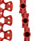 Red nylon Pneumatic Quick-Disconnect Lockout Kit Pack Of 6 Fits 1/4 In 3/8 In And 1/2 In Male Connectors detailed view.