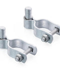 Heavy Duty Galvanized Steel Gate Hinge For One And Five Eighths Inch Chain Link Fence Gate Includes Bolts And Nuts Durable Fence Hardware For Secure Long Lasting Performance Easy To Install Ideal For Outdoor Gates 2 Pack