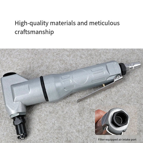 Air Nibbler For Pros Workhorse Lightweight Pneumatic Sheet Metal Cutter with ergonomic grip and air intake port