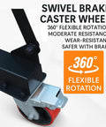 Swivel brake caster wheel for Adjustable Gantry Crane 1 Ton Portable Hoist Frame For Shop Warehouse And Garage Heavy Duty