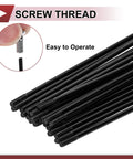 20 Pack 12G Bicycle Spokes 130mm Carbon Steel Black Set For Wheel Repair And Wheel Build Projects Durable Black Finish