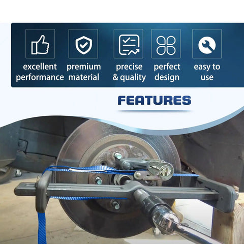Beefy Heavy Duty Brake Drum And Rotor Puller For Removing Brake Drums Rotors Drive Wheels Gears Flywheels And Pulleys With Hardened Steel Construction And Reinforced Arms For Smooth Damage Free Time Saving Vehicle Repairs on brake rotor