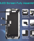 OLED Screen Replacement For iPhone XS Max 6.5 Inch Full Assembly With Front Speaker Proximity Sensor And 3D Touch Digitizer