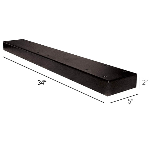 Three Mailbox Spreader Bar For One Post, Built Tough 12 Gauge Steel With Black Powder Coat, Easy Install For Three Curbside Mailboxes