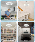 Screw In Ceiling Fan Light With Remote, Dimmable Led Bulb And Wireless Mini Breeze Maker, installed in kitchen, laundry room, pantry, and garage.