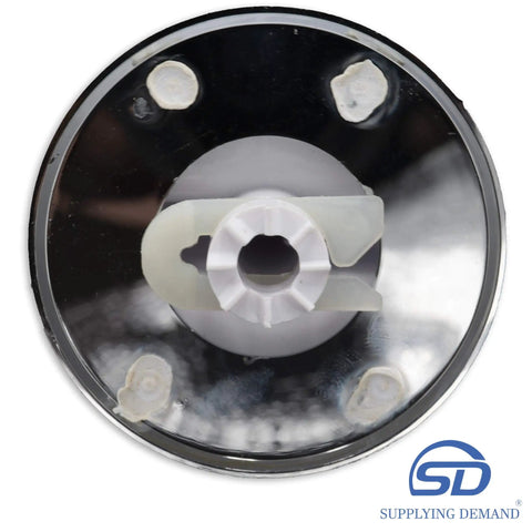Washer Control Knob With Clip And Timer Dial Plate Replacement Kit for Clothes Washers, front view of the knob and clip