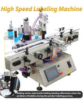 Automatic Desktop Labeling Machine Killer Speed Label Applicator For Square Round And Hexagonal Bottles Smooth Operator with bottle holder.