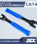 CAT40 CAT50 BT40 Pull Stud Wrench For Mazak Spindle Tools, blue rubber handle, integrated design, alloy steel