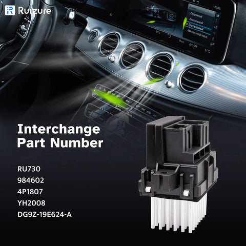 Heavy Duty Straight Swap Ac Blower Motor Resistor For Chevy Silverado Tahoe Suburban Hvac Heater Control Board showing airflow in vehicle.