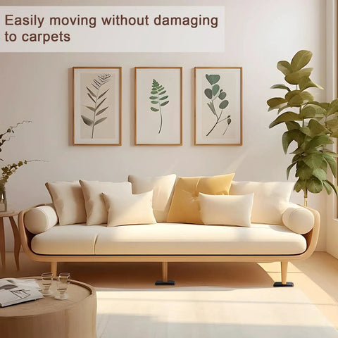Couch on carpet using 8 Pack Furniture Sliders For Carpeted Floors Deliver Effortless Moves Of Heavy Furniture On Carpet