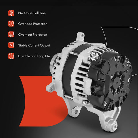 Alternator For Subaru Forester 2017 2018 2.5L 12V 150A With 6 Groove Decoupler Pulley Clockwise Rotation Replacement Part Numbers 23700AA921 23700AB000 Direct Fit New Condition