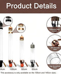 Wall Mounted Coffee Bean Dispenser With Adjustable Flow Valve For Candy Oatmeal And Bulk Tea Storage Clear Glass Jar sizes 140cm, 100cm, 80cm, 60cm.