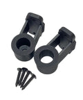 Tiki Torch Deck Or Fence Mount Kit Black For Three Quarter Inch And One Inch Poles Four Sets Keeps Torches Mounted Off Deck Or Rail