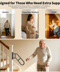 Rock Solid Wall Mount Handrail For One To Three Steps Outdoor Hella Durable Safety Railing, supporting seniors and families.