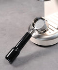 51mm Bottomless Portafilter For Home Espresso Machines With 3 Ear Prongs, 4mm Thickness, Stainless Steel Filter Basket Included