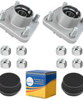 Front Wheel Hub Assembly Replacement Kit 2 Pack For Club Car DS Precedent Onward Tempo Gas And Electric 2003.5 Up with accessories