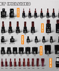 All In One Master Torx Bit Socket Set 42 Piece Heavy Duty High Torque Auto Mechanic Kit Built From S2 Alloy Steel Plus CR V Construction Includes T8 To T70 E4 To E24 TT10 To TT55 And Impact Socket Adapter displayed with adapters and drives.