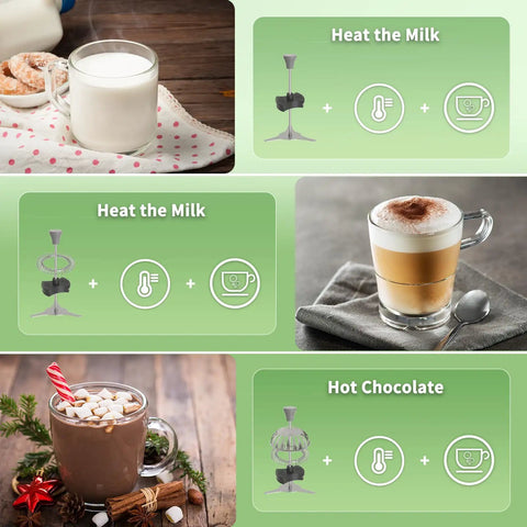 Barista Grade Milk Frother With Variable Temperature And Froth Thickness For Lattes And Hot Chocolate 21 Oz Capacity