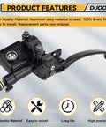 Universal Right Hydraulic Brake Lever Master Cylinder for 50cc to 250cc Scooters Mopeds ATVs Dirt Bikes and Quads, 7/8 inch aluminum