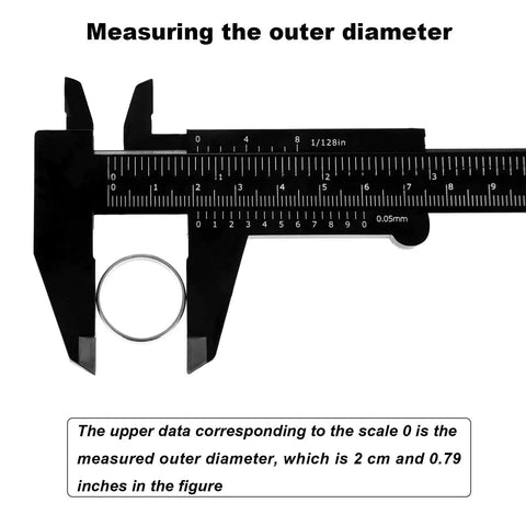 Plastic Vernier Caliper 0-6 Inch 0-150 mm Mini Sliding Gauge With Double Scale Built Tough For Students And Pros Durable Measuring Tool For Jewelry Eyebrow Mapping Tattoo Artists Office Use