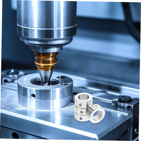 Solid Steel Locking Ring Kit With Hex Spanner For Secure Shaft Collar In Industrial Machinery Drive Shafts Easy Install Stable Fit Compatible With Various Sizes Gear Stays Locked Down Tight No Fretting Needed Just Rock Your Rig Daily Fo Sho in CNC machining