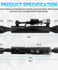 Hydraulic Top Link Class 1, Adjustable 18-1/8 To 26-3/8 Inches For Cat 1 Tractors, double-acting hydraulic cylinder specs.
