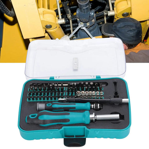 Go To Ratchet Tool Set With Chrome Wrenches Sockets And Screwdriver Bits Insulated Handle Polished Finish Includes Storage Box
