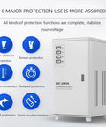 Heavy Duty Voltage Stabilizer And Automatic Voltage Regulator With Surge Protection Power Conditioner For Home Appliances 5000Va single phase with protective features.