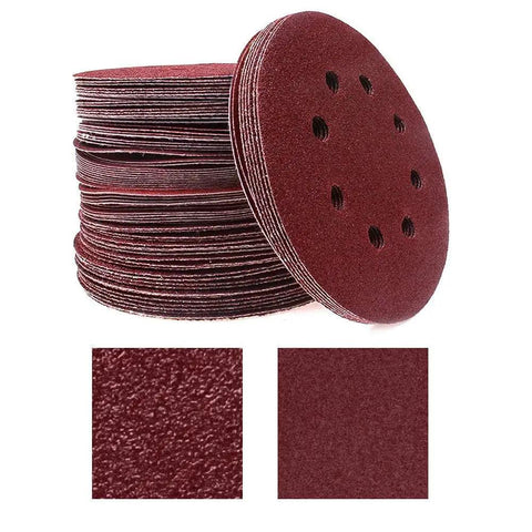 80 Pack 5 Inch Sanding Discs Kit With Pro Grade 8 Hole Sander For Drill Polishing Pad Hook And Loop Plate Grit 60 80 120 180 240 400 600 800