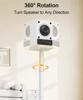 Height Adjustable Rock Solid Universal Speaker Stands For Bookshelf And Satellite Speakers Up To 22 Lbs Pair 28 To 37.4 Inches Tall