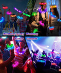 Glow Pop Tube Wand Toys For Kids And Toddlers Six Color Light Up Tubes at party and concert events, worn as jewelry.