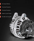 Alternator 12V 132Amp Replacement For Ram 1500 Durango And Jeep Grand Cherokee 1999 Through 2006 side view