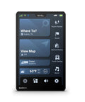 OTR1020 Renewed 10-Inch GPS Truck Navigator with high-res screen showing route planner interface and map options.