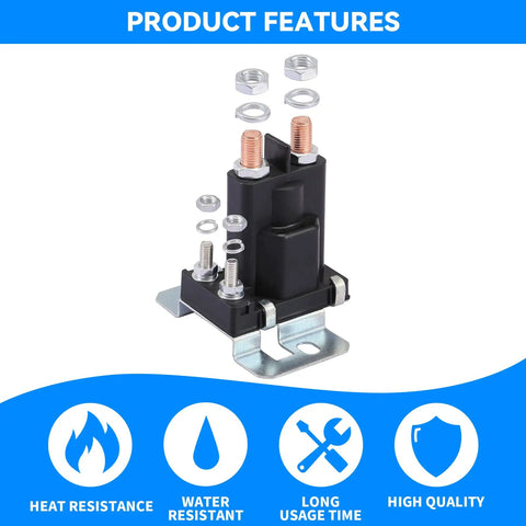 Keep Your Rig Fed With This Heavy Duty 80 Amp 12 Volt Battery Isolator Relay showcasing detailed components and features.