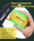 Hand holding Self Adhesive TPU Bike Tire Liner Inner Tube Flat Protector For 20 24 26 650B 29 700C Tires 1.75 To 1.95 Inch Width
