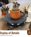 11 Inch Cake Turntable Spinner For Decorating And Pottery Craft By YLSURNY Compact All In One Spinning Wheel with clay mug