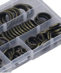 Heavy Duty 110 Piece Metal Bonded Oil Seal Washers Kit With High Temp Rubber O Rings, Self Centering Lip, And Storage Box