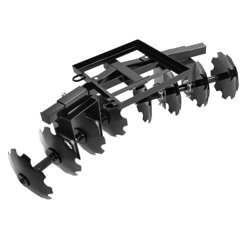 54 Inch Universal Disc Plow For ATV UTV Harrow Garden Tractor Attachment With 2 Inch Receiver Powder Coated Steel side view