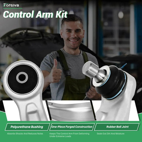 2Pc Front Lower Control Arm Ball Joint Assembly Set For Hyundai Azera 2015 2016 2017 And Kia Optima 2014 2015 Driver And Passenger Sides With Ball Joint Replacement For Smooth Steering And Stable Handling, polyurethane bushing