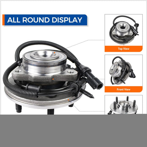 Front Wheel Hub Bearing Assembly Compatible With Ford Explorer 2002 To 2005 Lincoln Aviator Mercury Mountaineer 5 Lugs With ABS